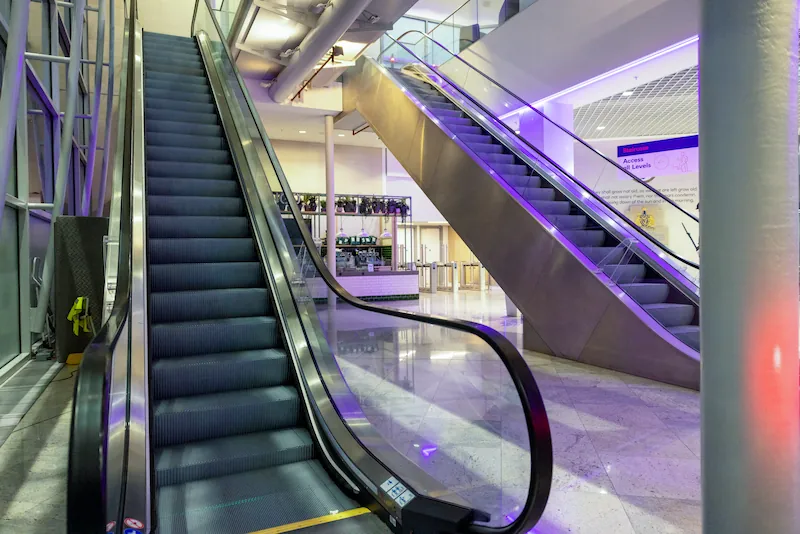 Escalator refurbishment by Jacksons at Natwest headquarters, Bishopsgate, London