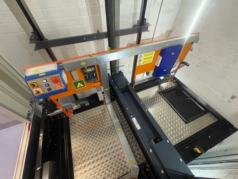 Bath hospital lift car top