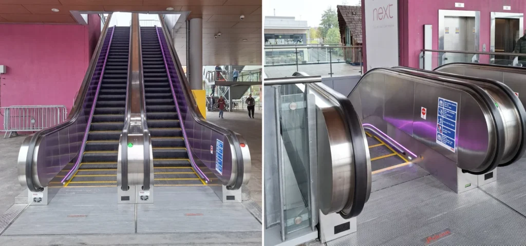 Escalator replacement project at Trinity Walk Shopping Centre