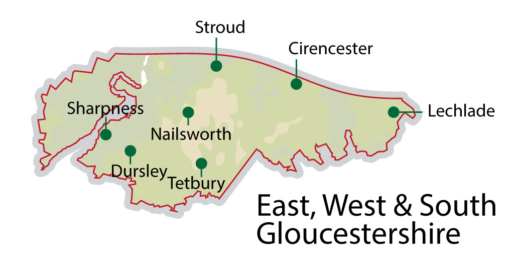 East, West and South Gloucestershire