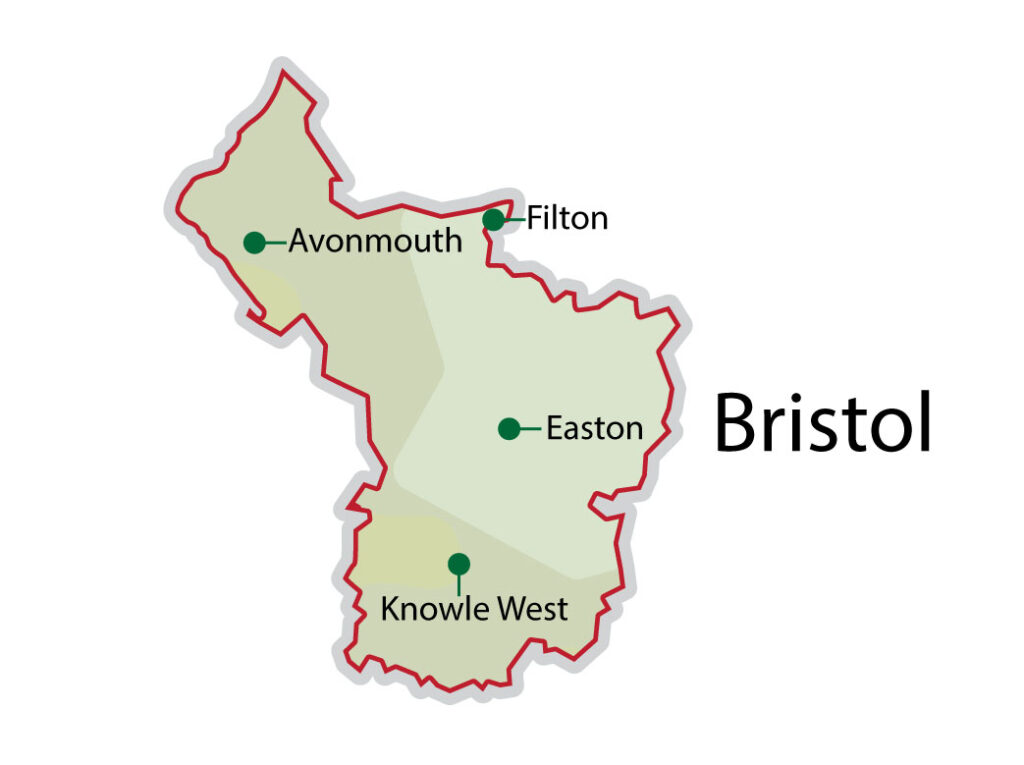 lift maintenance map of Bristol